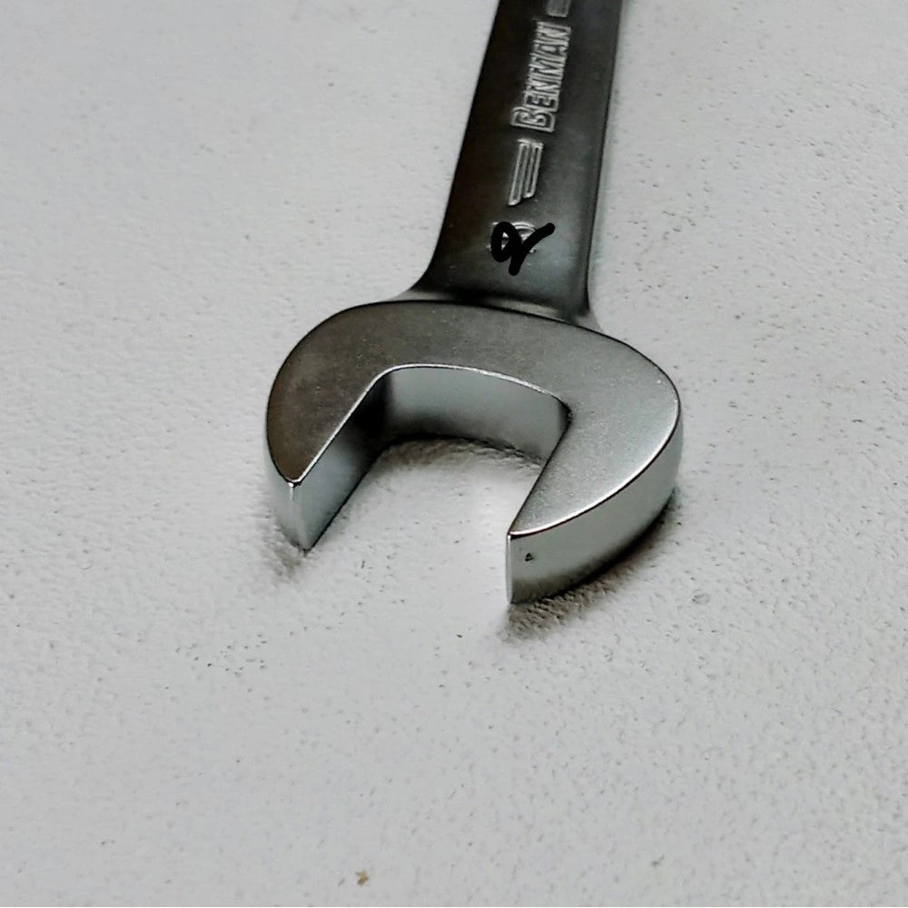 Benman 9mm chiave combinata a cricchetto snodata professionale