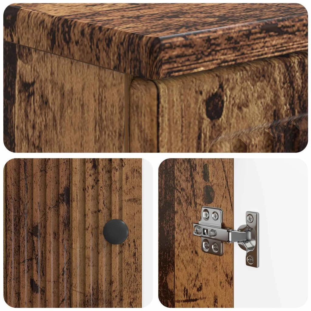 Armadio per Lavabo da Bagno EDE Legno antico 895913
