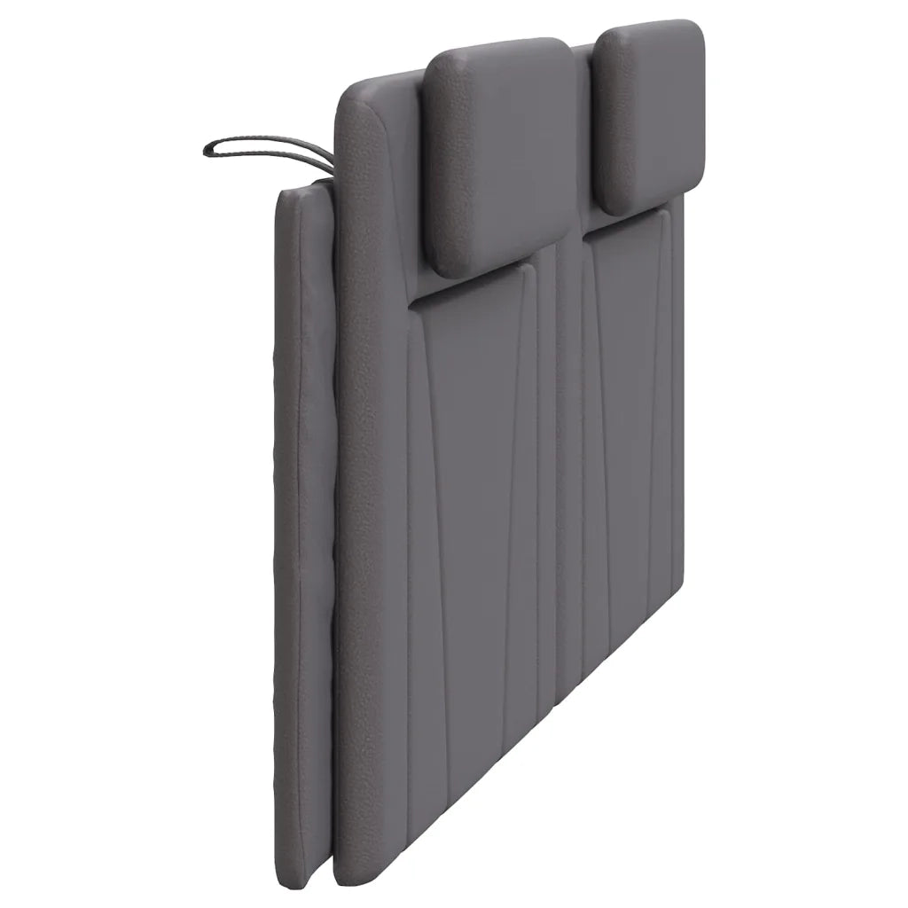 Cuscino Testiera Viana Grigio 180 cm in Similpelle 374807