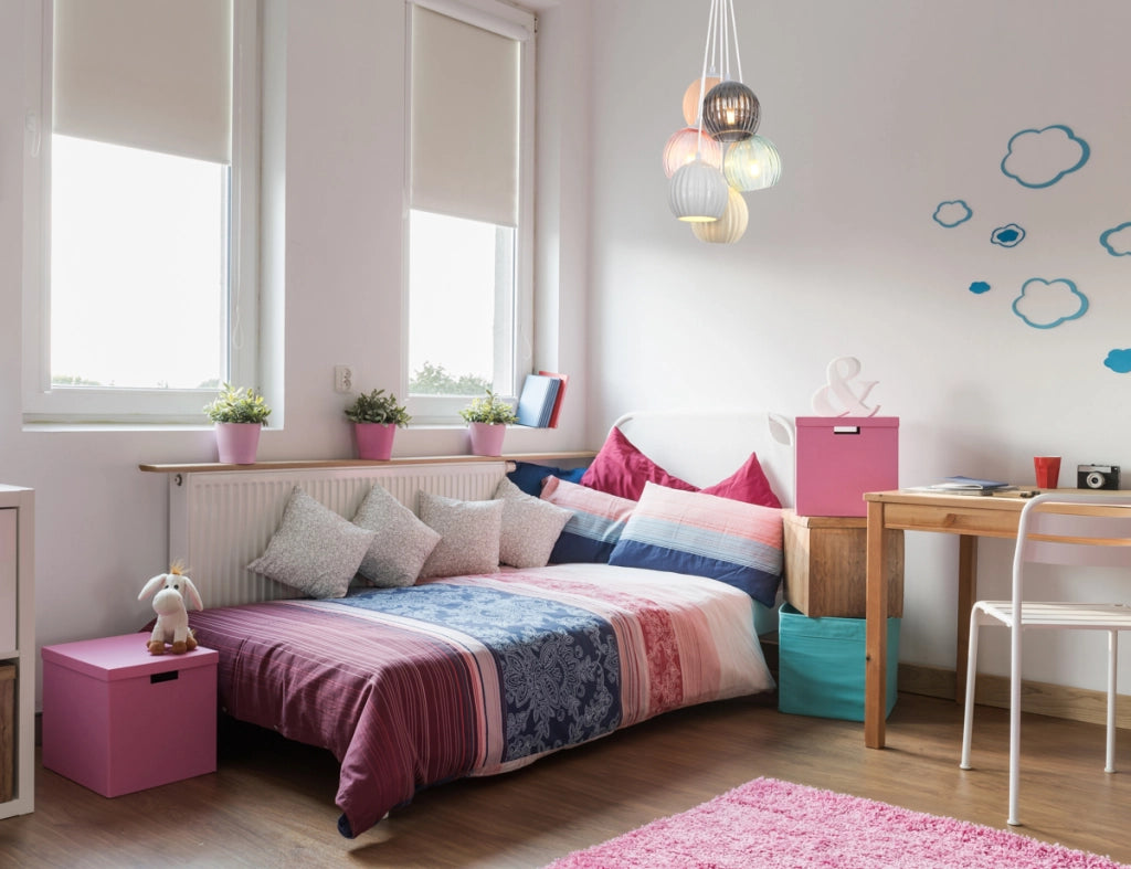 Lampadario Art Déco bianco opaco 6xE14 CASES Italux