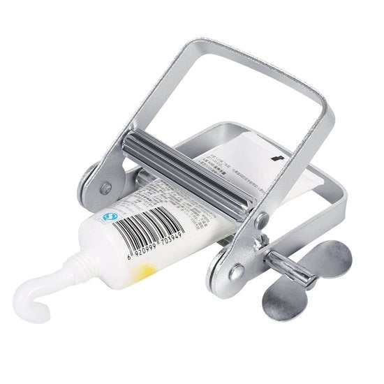 Dispensatore di Pasta da Denti Automatico - Otre in Alluminio - Struttura per Pasta da Denti - Dispensatore per Creme e Balsami per le Mani - Sostenibile - Facile da Usare - Struttura per Aprire Tubi