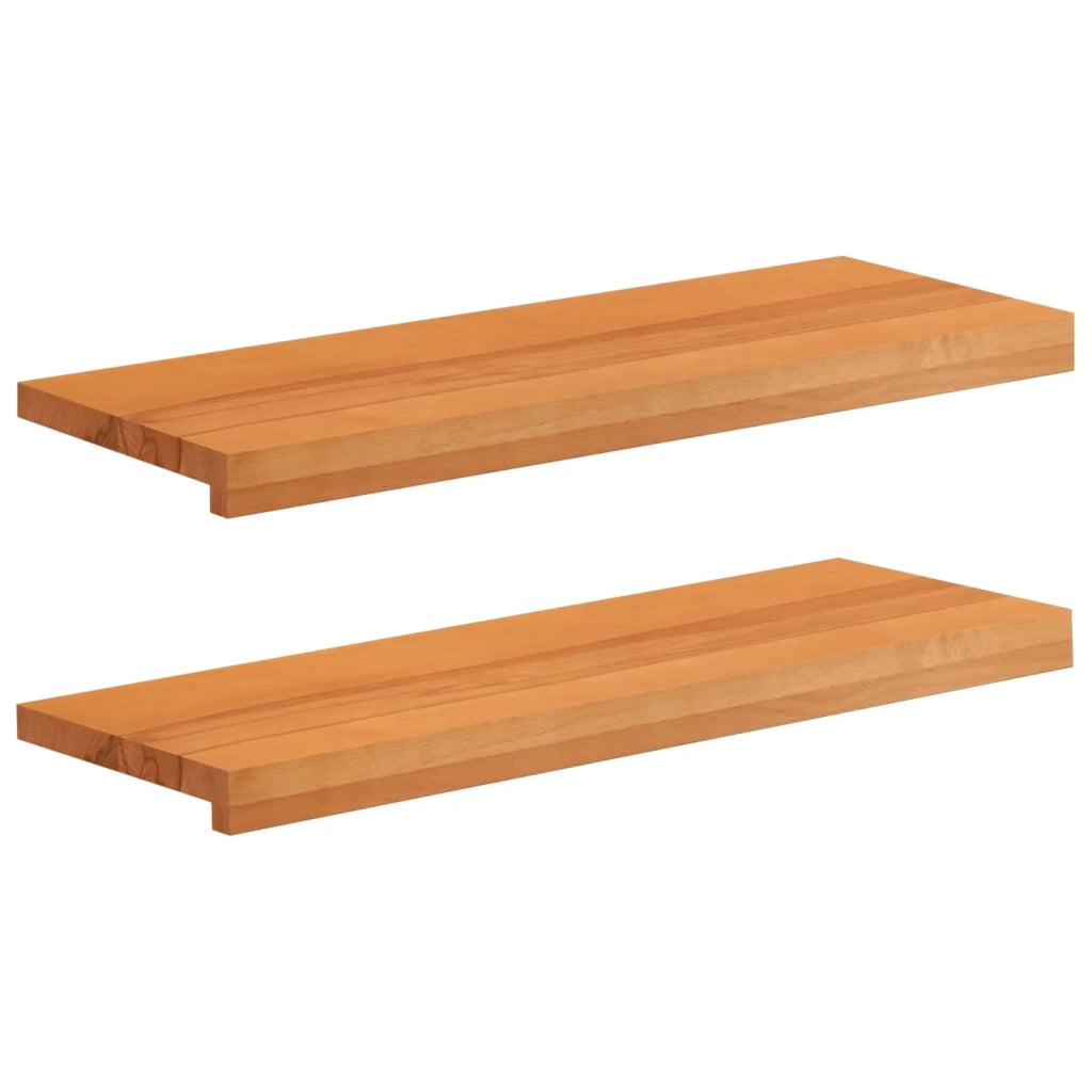 Tappeti per scale 2 pz 80 x 25 x 2 cm Marrone Chiaro 3446125