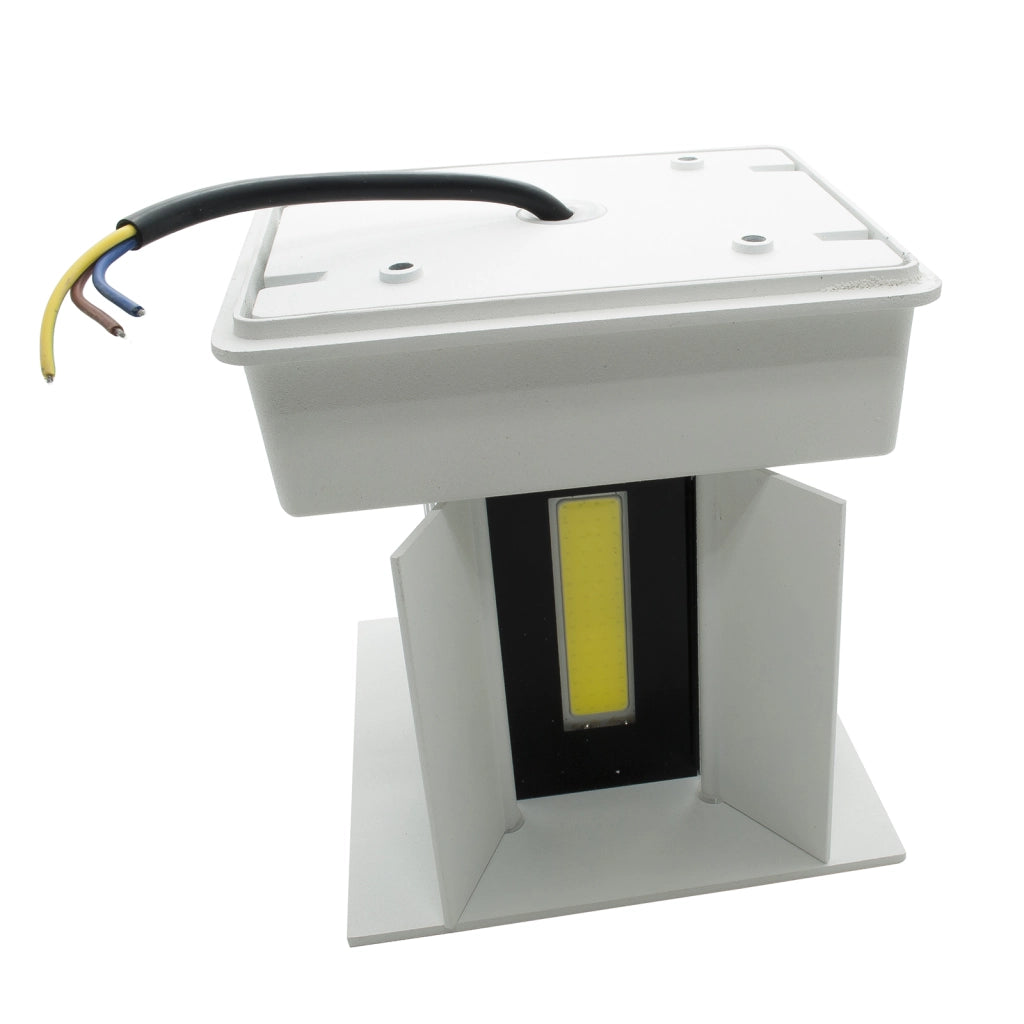 Applique cubo LED 40W doppio fascio luce esterni IP65 applique orientabile facciata ingresso giardino 4000 lumen 230V BIANCO 4000K