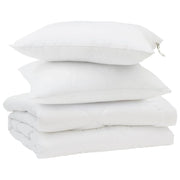 Piumone | Duvet Estivo con cuscino 3 pz Bianco Microfibra