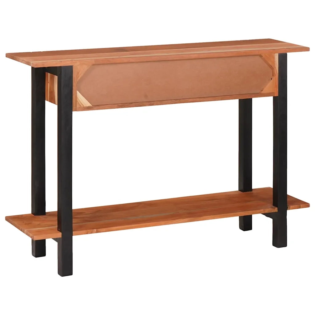Tavolo consolle con cassetto Marrone e Nero 110 x 30 x 75 cm 4104004