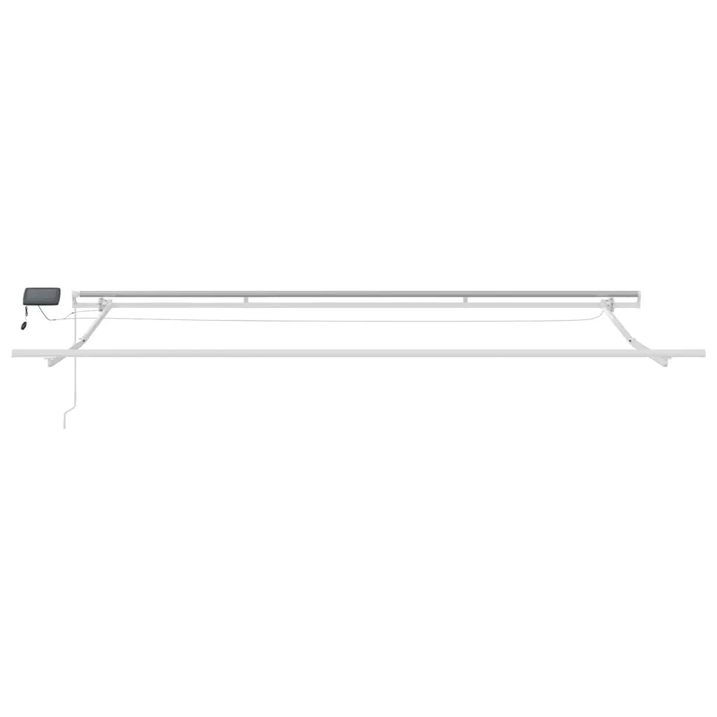 Tenda da Sole Retrattile Manuale con LED Bordò 450x300 cm 3214976