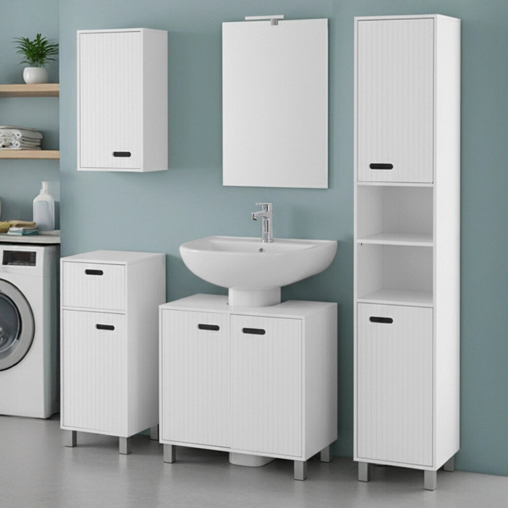 Mobile sottolavabo 60 cm bianco con 2 ante Fast