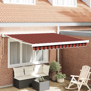 Tenda da Sole Arancione e Marrone 300 x 250 cm 3329950