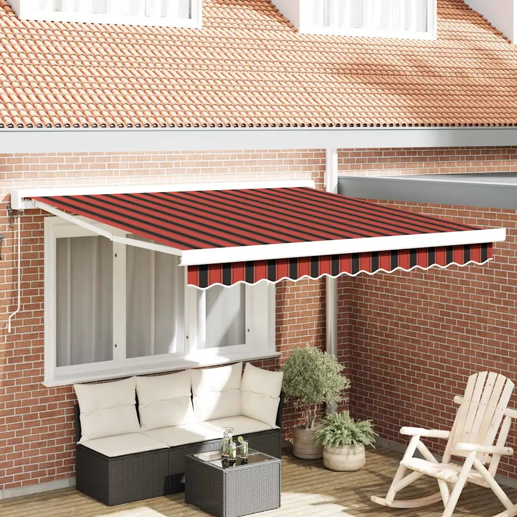 Tenda da Sole Arancione e Marrone 300 x 250 cm 3329950
