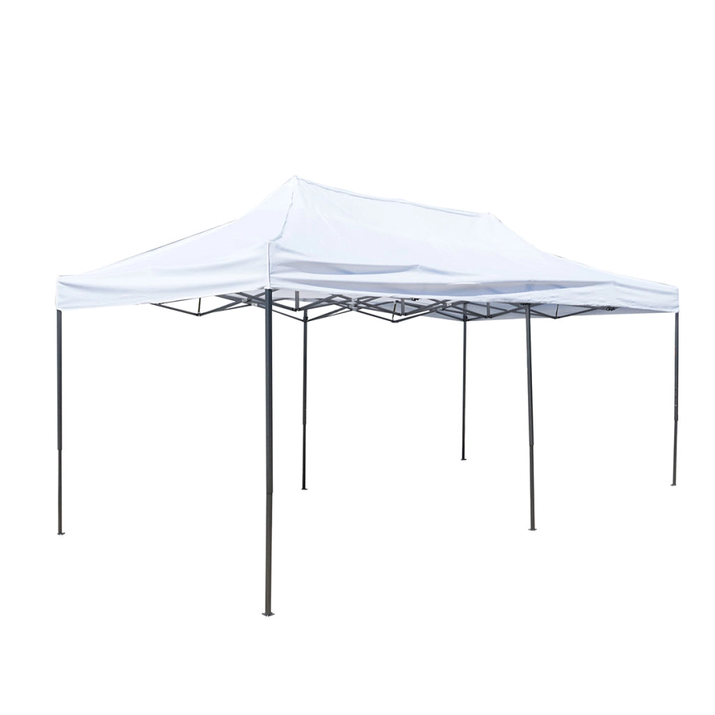 Gazebo bianco 3x6 m, altezza regolabile, pieghevole Breckner Germany