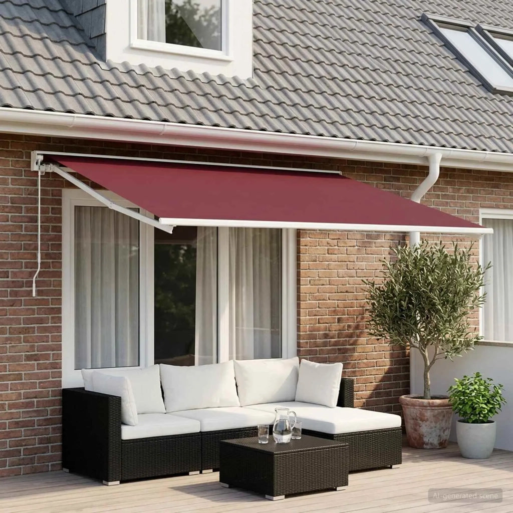 Telo di ricambio per tenda da sole Rosso Borgogna 400 x 200 cm 3444250