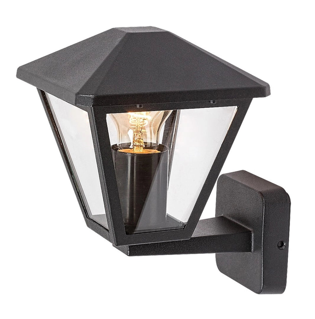 Applique esterna classica Paravento nera E27 IP44 Rabalux