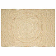 Tappeto Naturale e Bianco 240 x 340 cm Juta