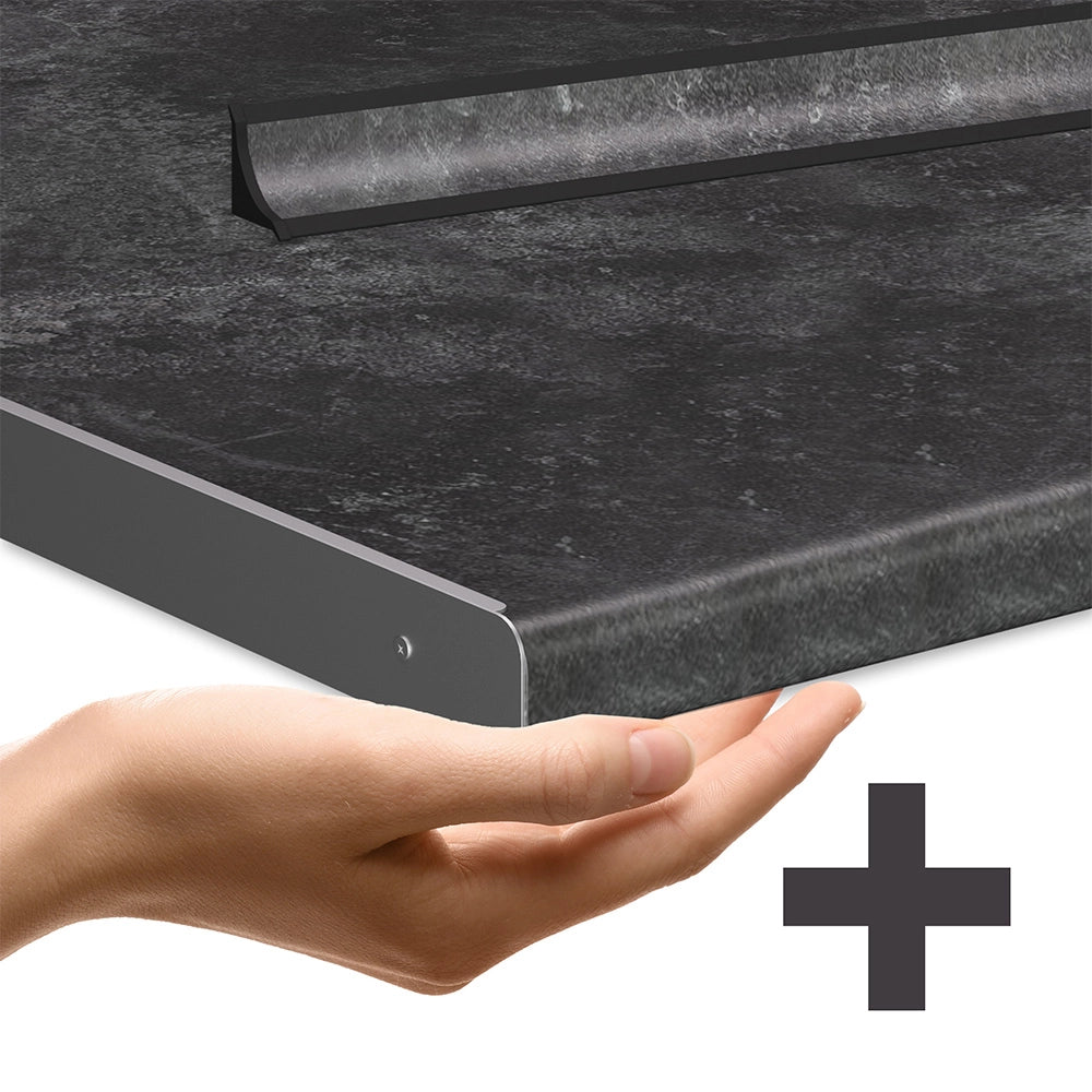 Vicco Cucina completa Blu-grigio/bianco 160 cm , PL Antracite