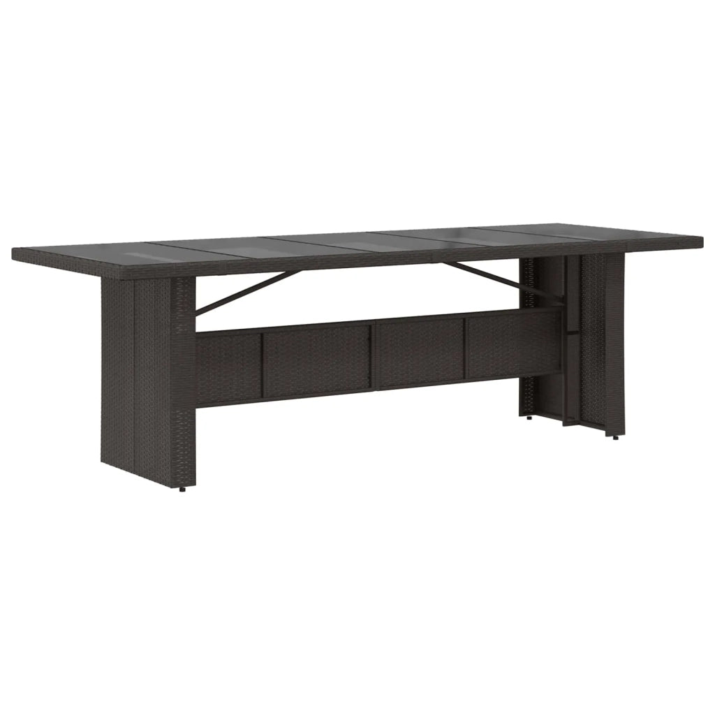 Set da pranzo per esterni 11 pz Nero polyrattan 3448945