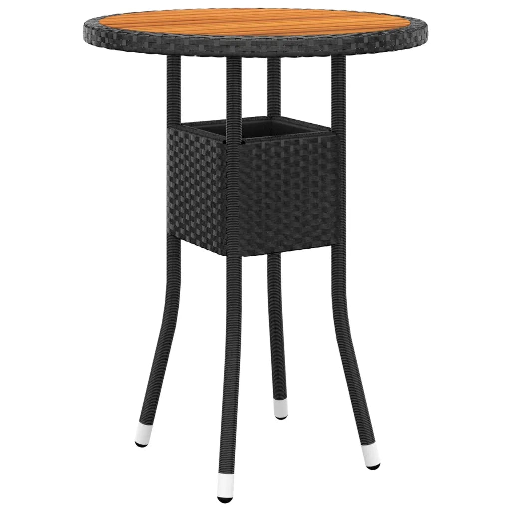 Set Divani da Giardino 5 pz | Set Salotto da Giardino in Polyrattan Nero