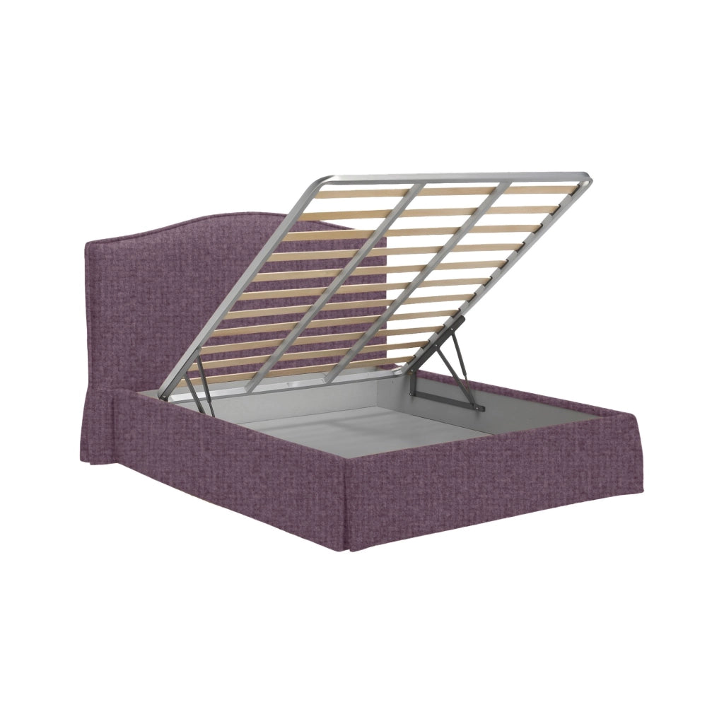 Batley, Letto Singolo Sfoderabile Made in Italy, Viola Lilla