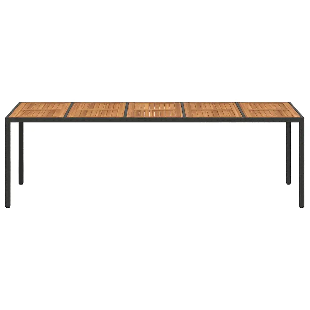 Tavolo da Giardino Nero polyrattan 362558