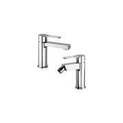 Paffoni coppia miscelatori lavabo e bidet senza scarico cromato mod. Ringo
