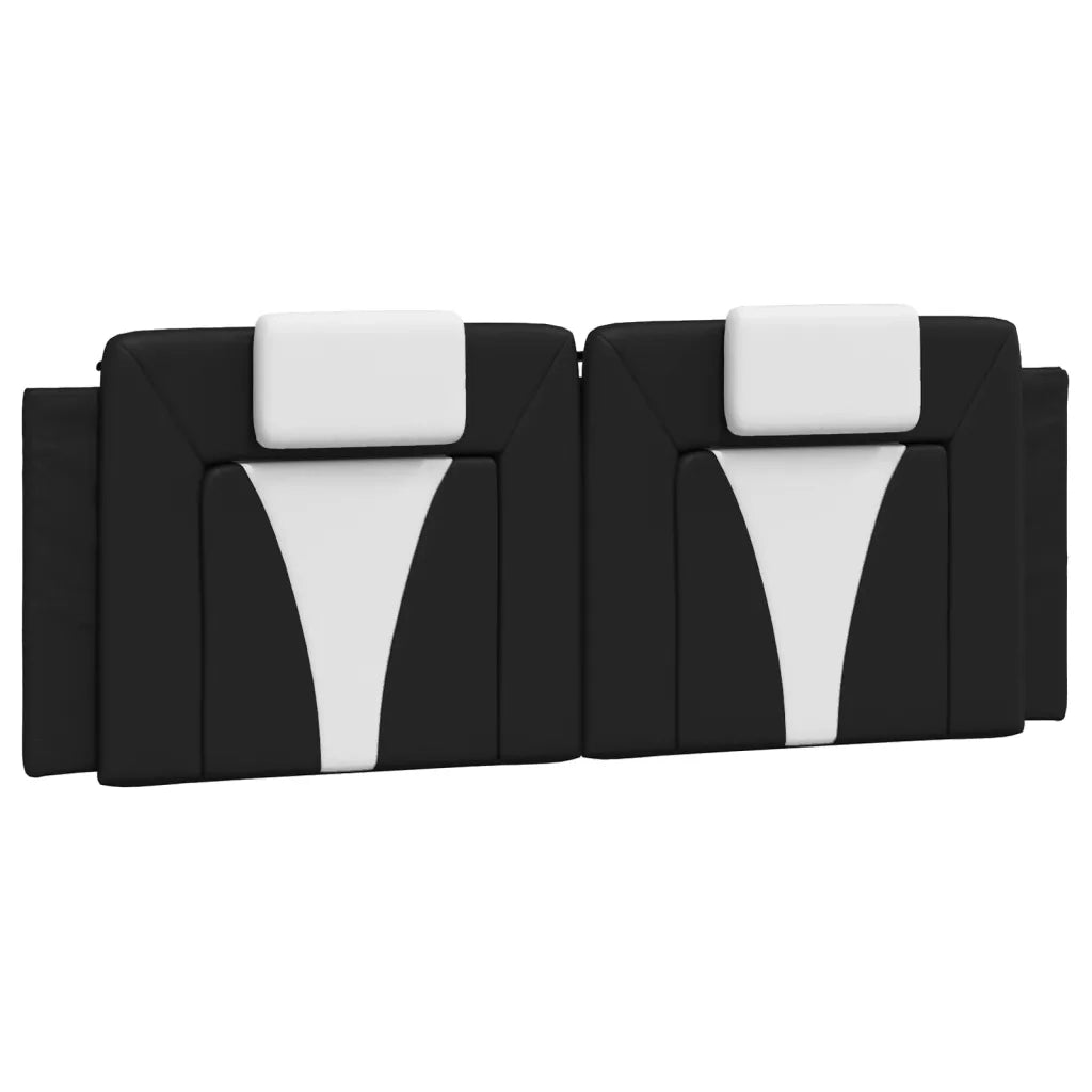 Cuscino Testiera Viana Nero e Bianco 140 cm in Similpelle CFW4373123