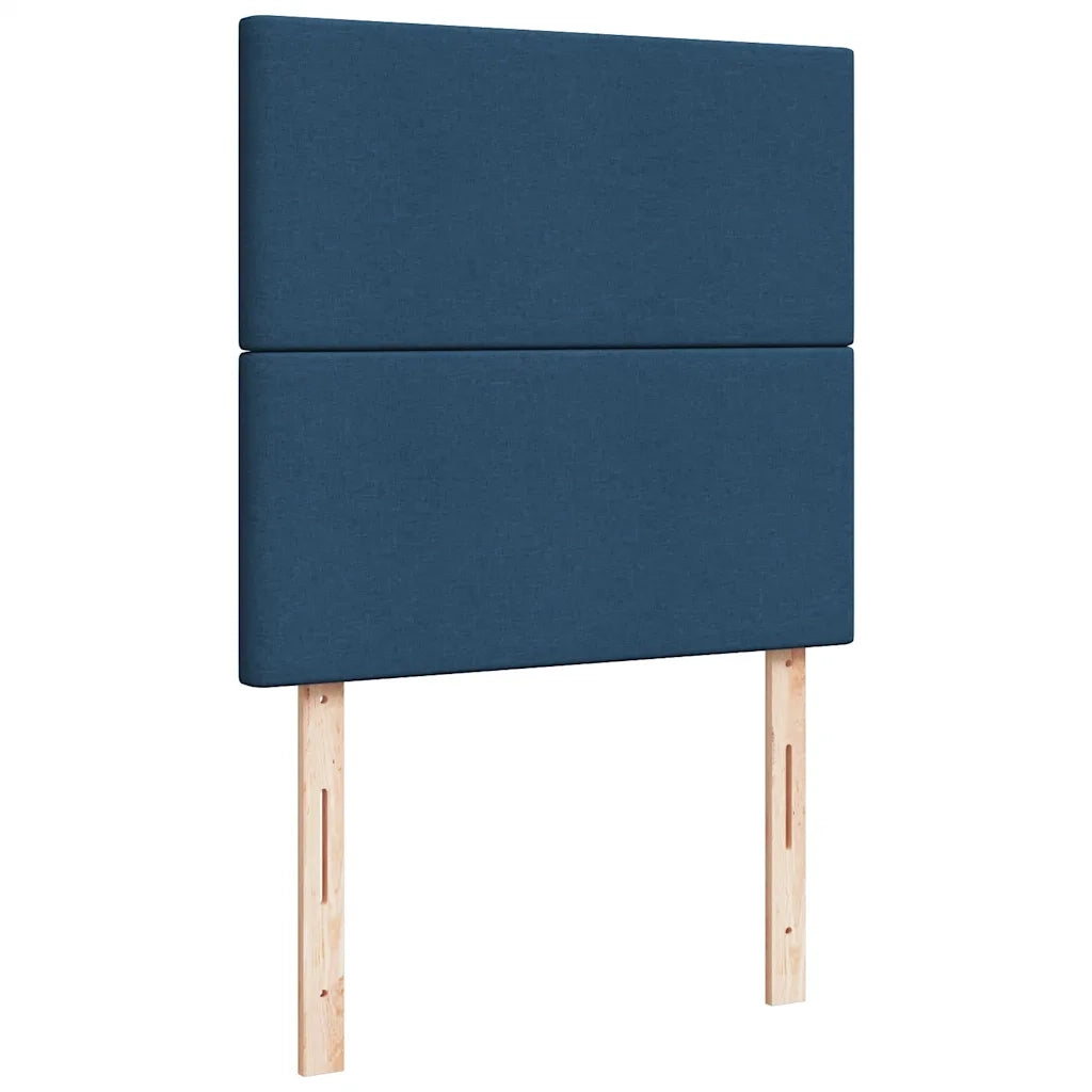 Pouf Letto con Materasso e LED Blu 100x200 cm in Tessuto 3313905