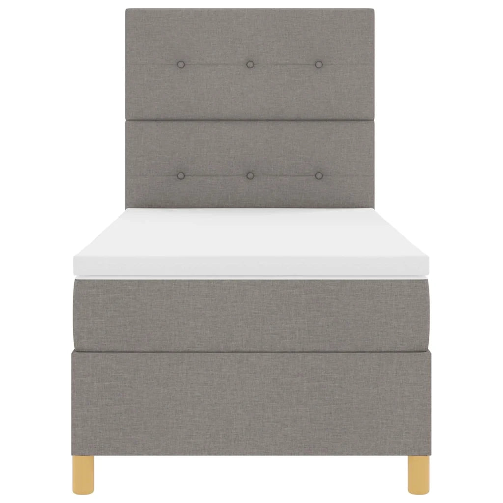 Letto a Sorgente LED con materasso Talpa 100 x 200 cm Tessuto 3343079