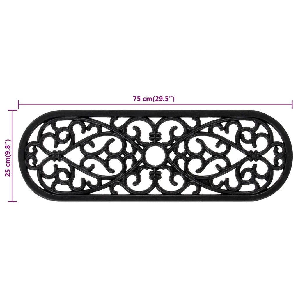 Tappetino per Scale 10 pz 25x75 cm in Gomma 155633