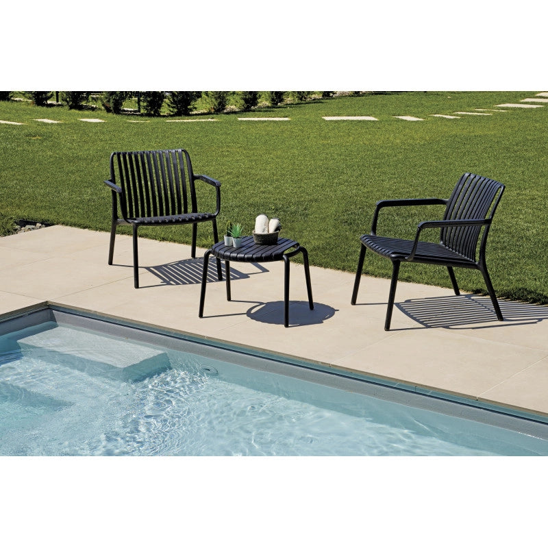 Tavolino Balcony Set Valencia Resina Antracite Moia