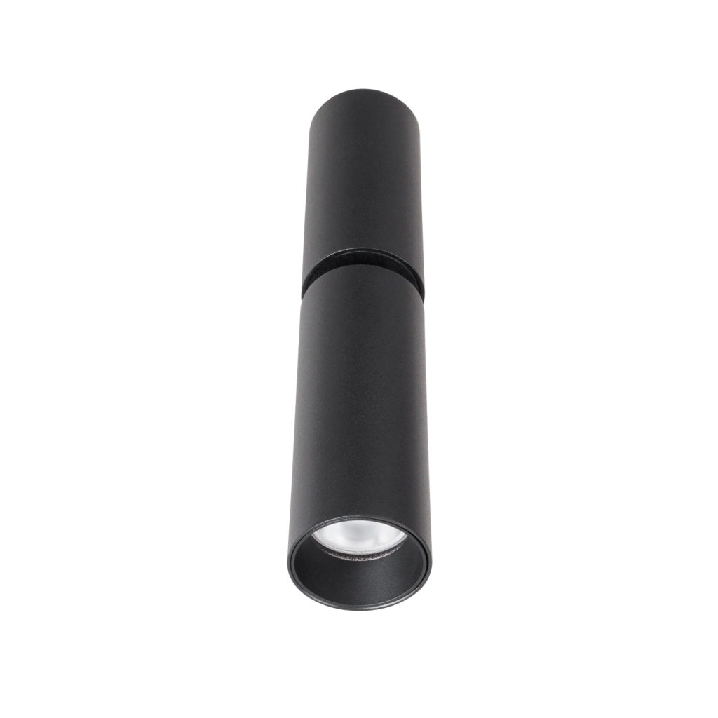 Faretto soffitto orientabile tondo nero LED 7W 3000K Maxlight