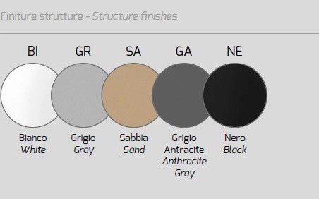 DISK GRIGIO CON STAFFA DI FISSAGGIO E COPRIBASE 1186-75 ST12-GR