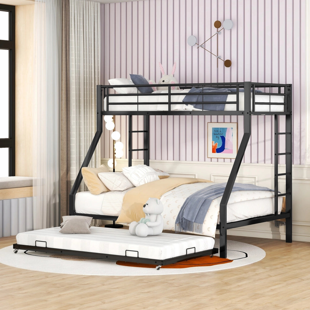 Letto a castello 90x140x200 cm - Xylo - metallo nero
