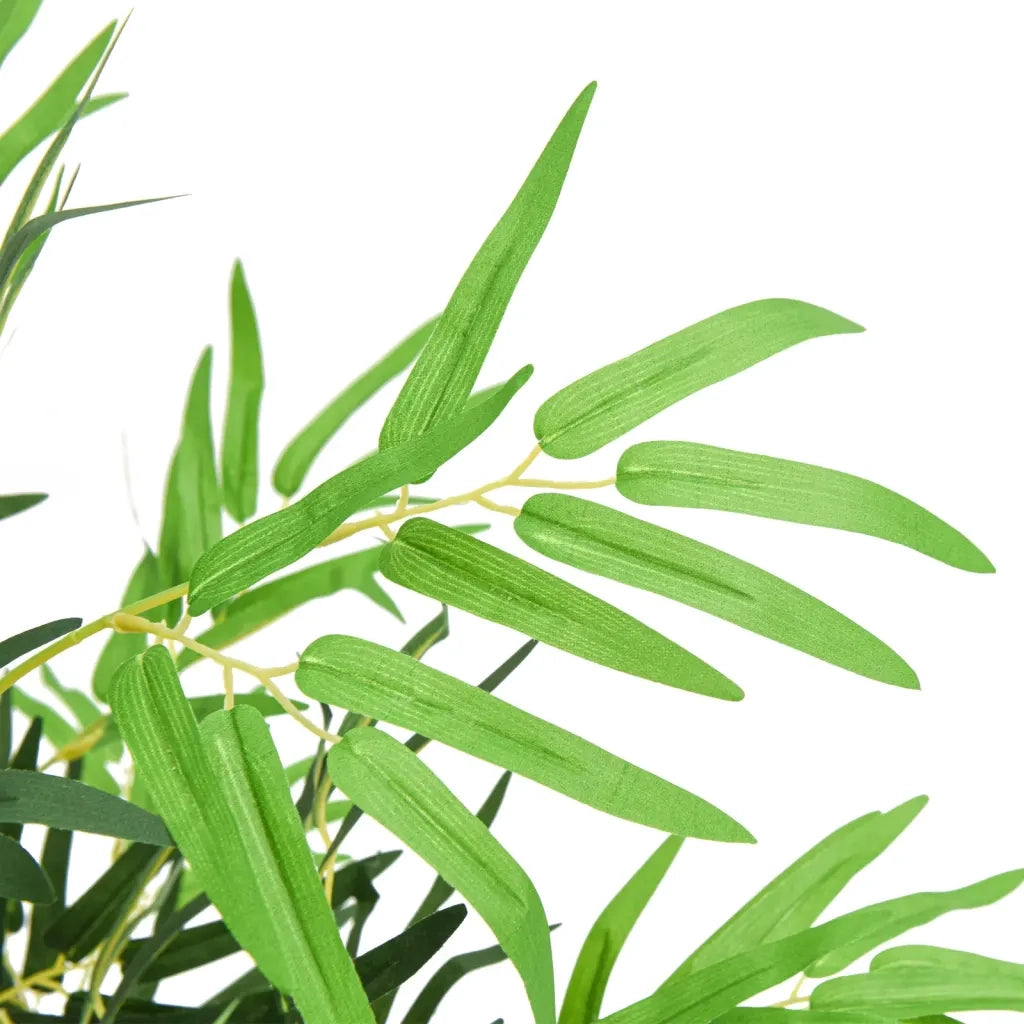 Albero Bambù Artificiale 730 Foglie 120 cm Verde 358985