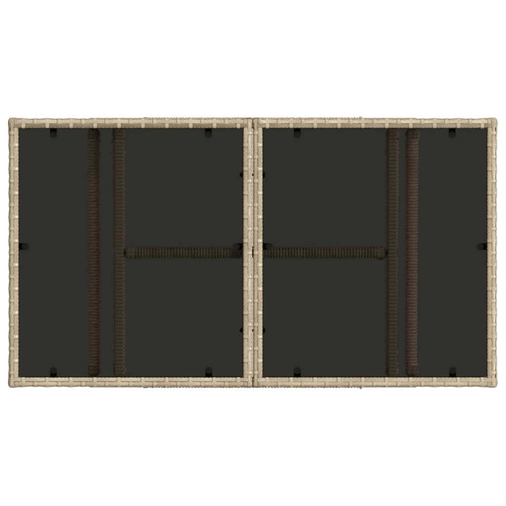 Set Divano da Giardino 9 pz Beige e Bianco Crema polyrattan 3436764