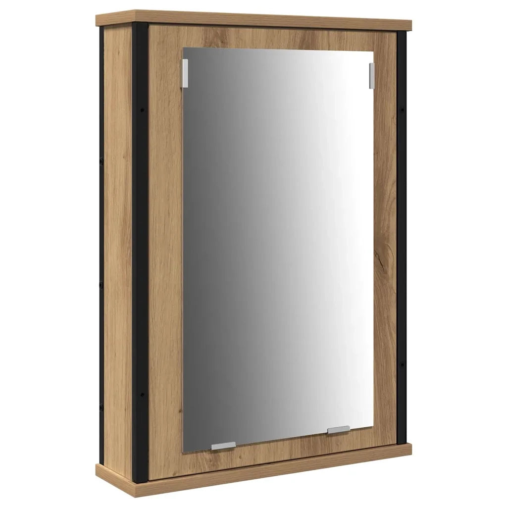 Set di mobili per il bagno con porta 3 pcs Rovere artigianale 3334396
