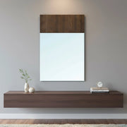 Specchiera Brown con pannello legno 70x110