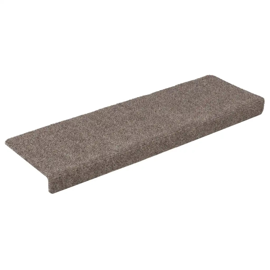 Tappetini per scale autoadesivi 30 pz 65x21x4 cm beige bordo rettangolare 3365700