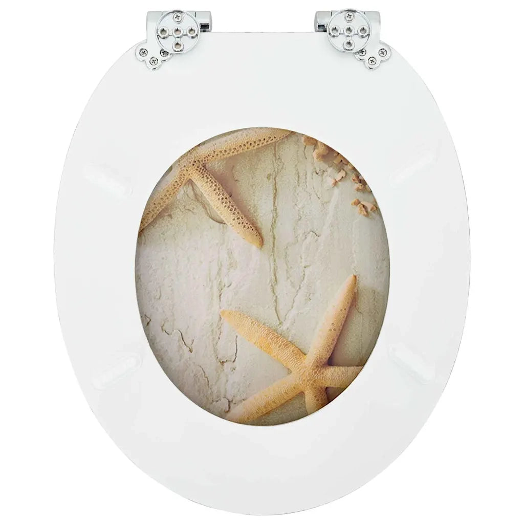 Sedile per toilette con chiusura morbida Giallo e Bianco 42027178