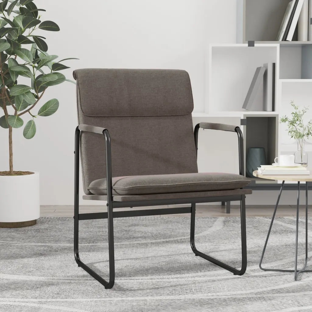 Sedia Lounge Tortora 55x64x80 cm in Tessuto 351347