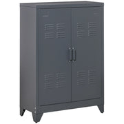 Armadio metallico con ante ¨C Minimal ¨C grigio 75x33x110 cm
