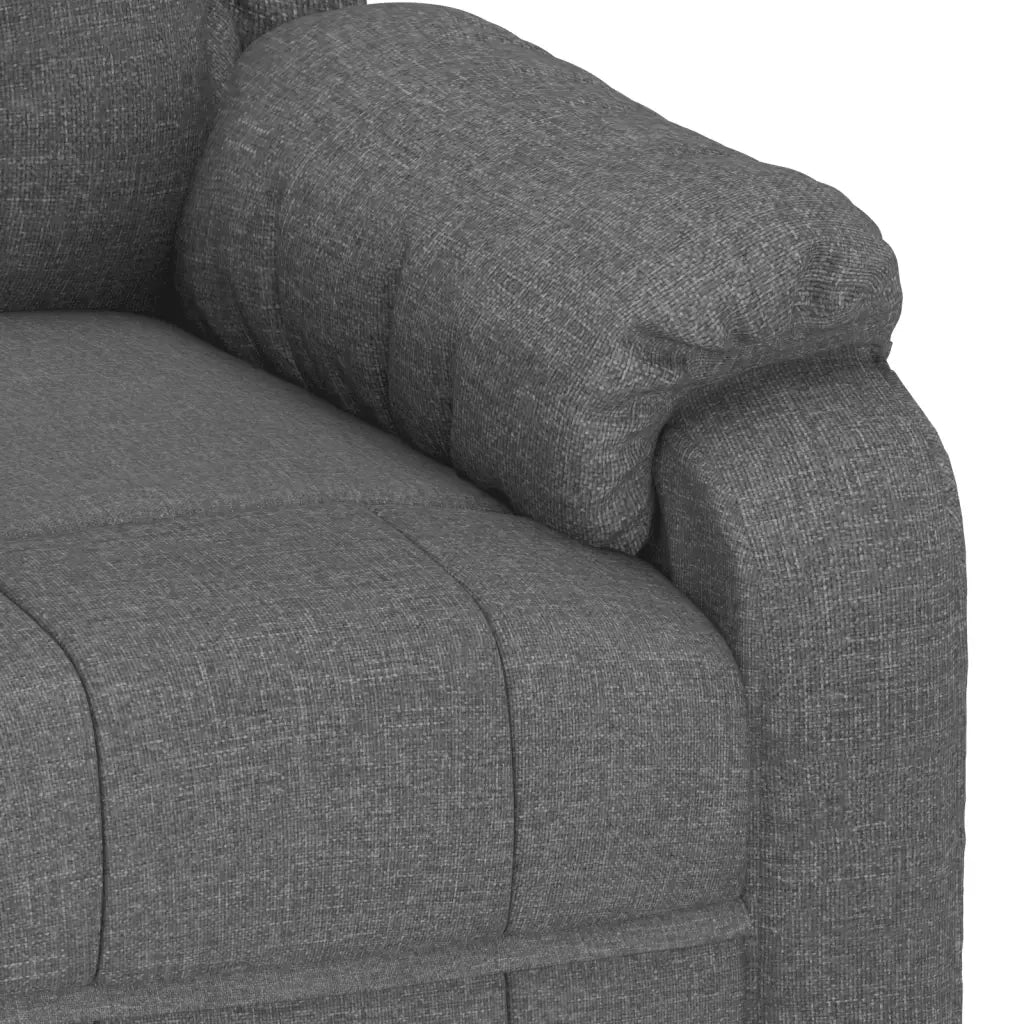 Poltrona Massaggiante Elettrica Grigio Scuro in Tessuto 3143580