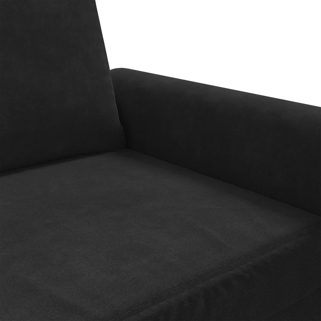 Poltrona Nero 60 cm Velluto 359514
