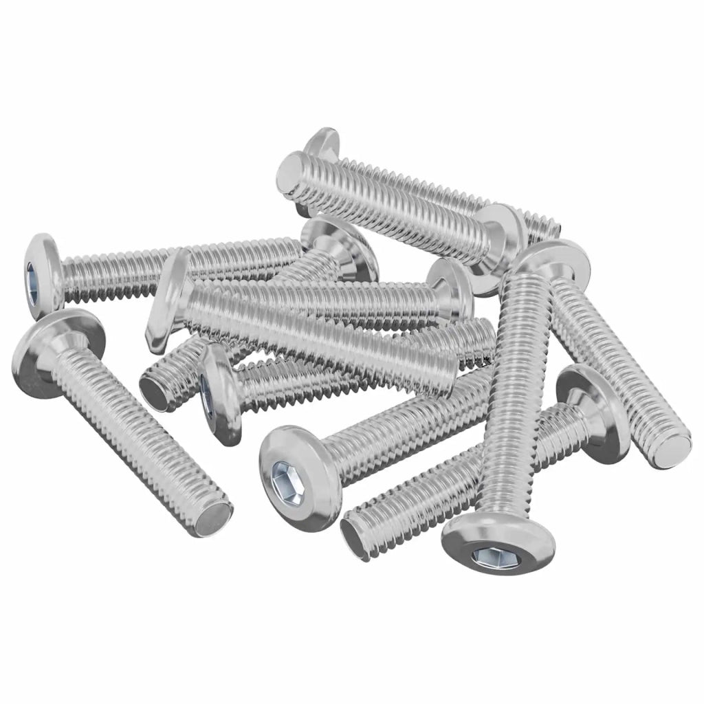 Vite con Testa Bloccante 2647 pcs Argento Acciaio