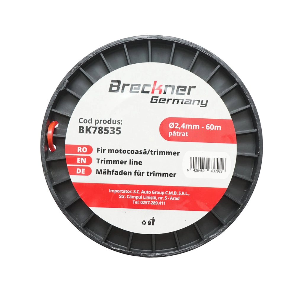 Filo quadrato per decespugliatore 2,4 mm x 60 m Breckner Germany