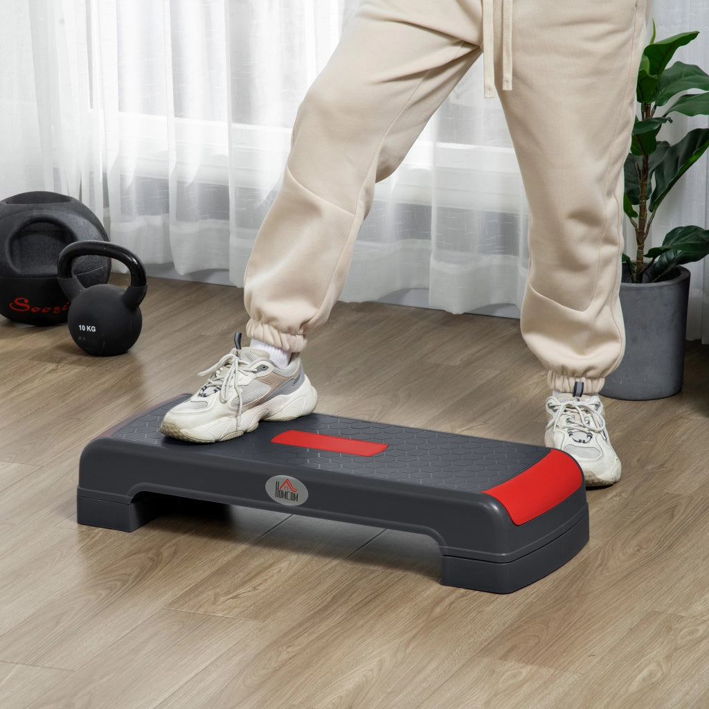 Stepper Fitness ¨C Minimal ¨C Grigio e Rosso 78x28x20 cm