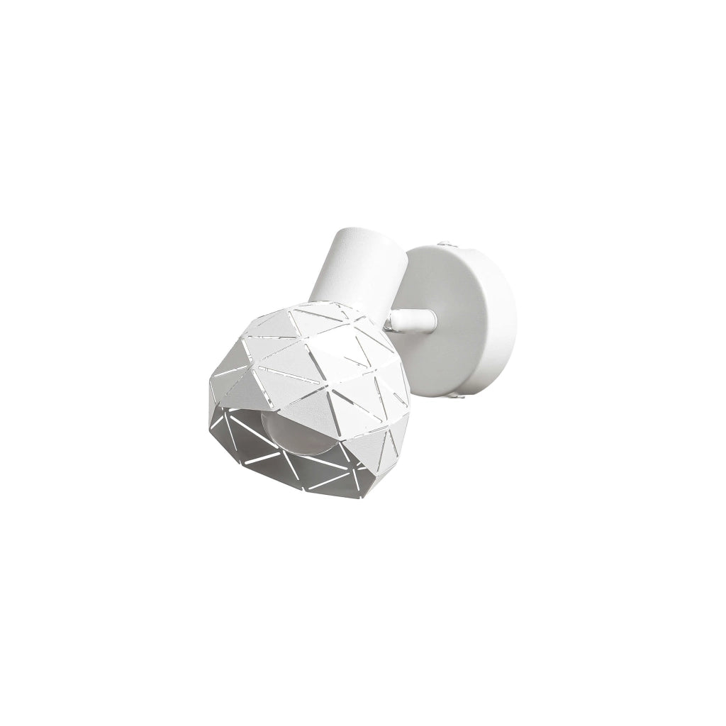 Applique Reus bianca orientabile 1xE14 Light Prestige