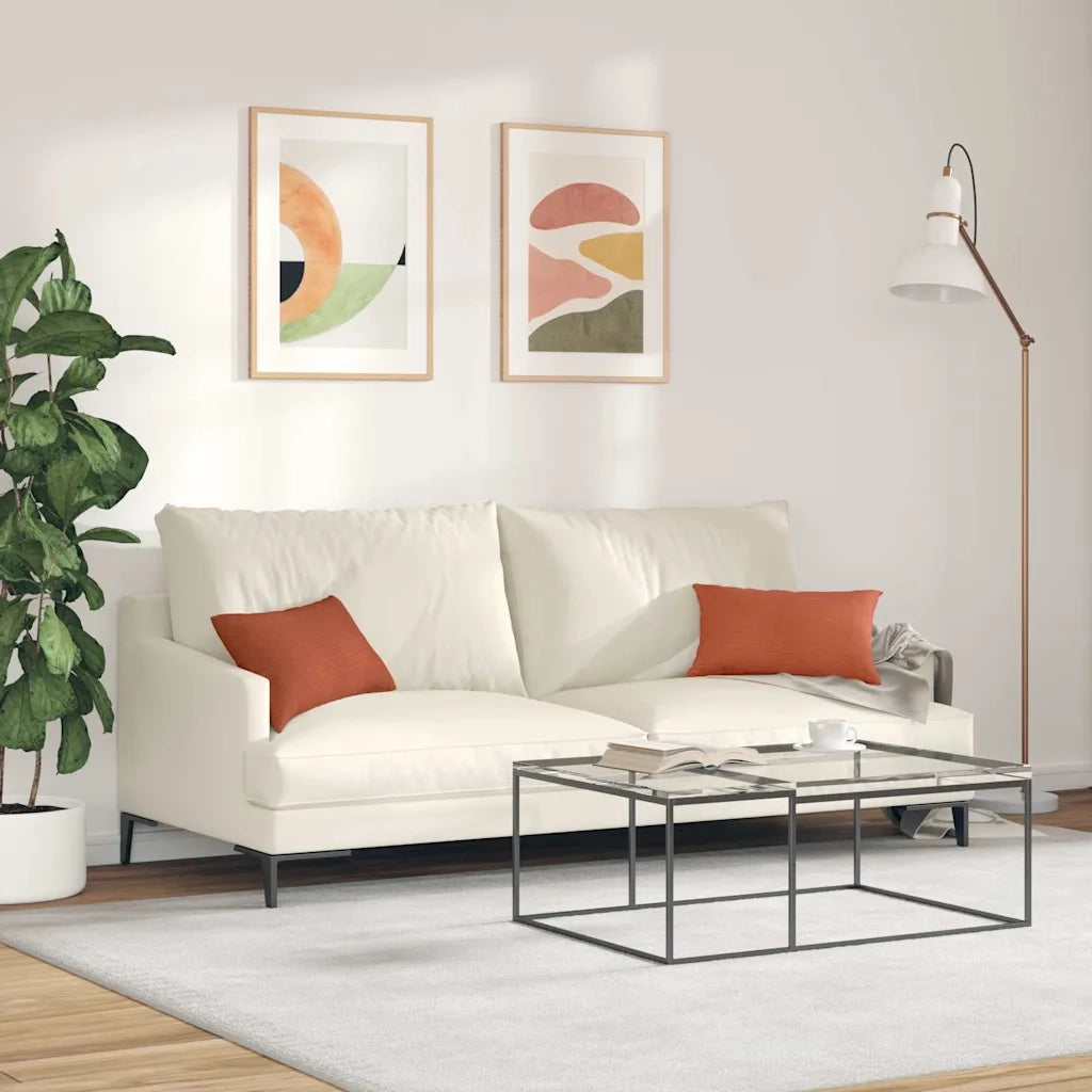 Cuscini da Divano 2 pcs Rosso Arancio 50 x 30 cm 42013652