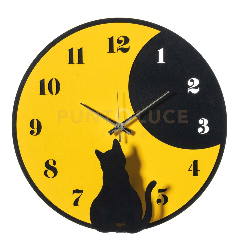 Orologio Moon Whiskers Nero e giallo