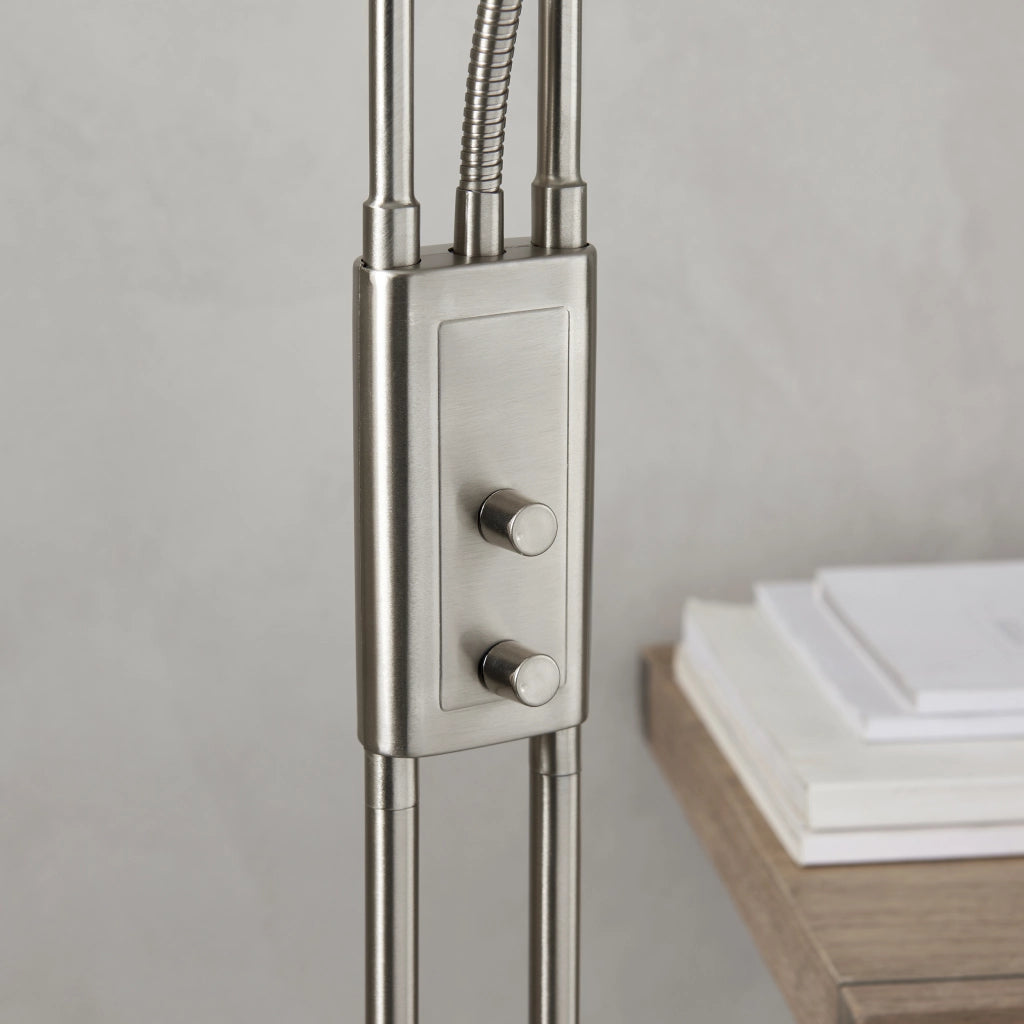 Lampada da terra Monaco dimmer con luce lettura cromata