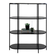 Libreria Vita, Nero, Metallo, 36x85x111 cm