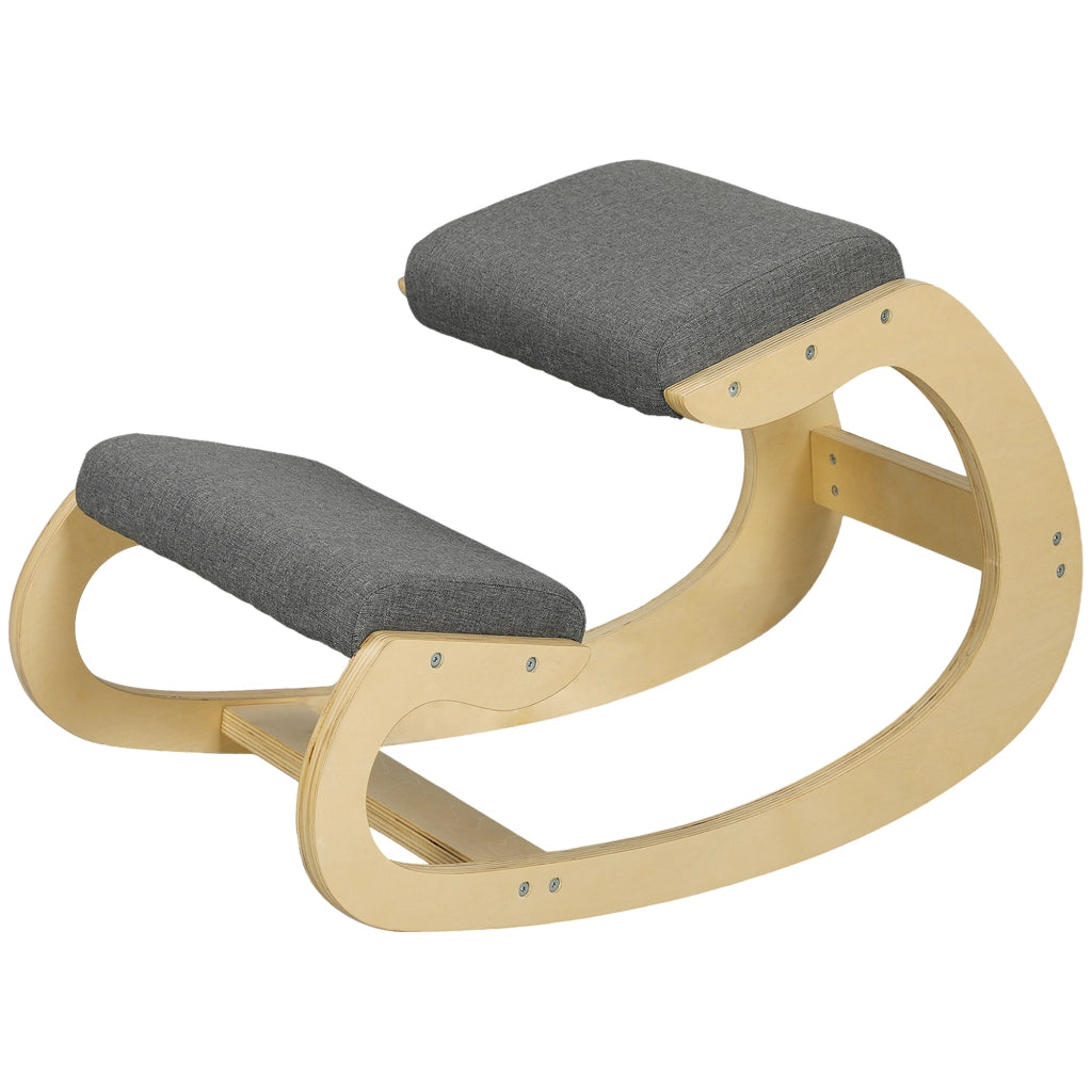 Sgabello ergonomico da ufficio a dondolo per ginocchia ¨C Minimal ¨C Grigio